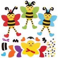 Bumble Bee Dangly Legs Kits (Pack of 5) Decoration Craft Kits