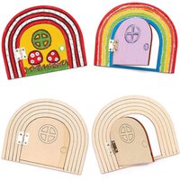 Click to view product details and reviews for Rainbow Wooden Fairy Doors Pack Of 4 Decoration Craft Kits. Click to view product details and reviews for Rainbow Wooden Fairy Doors Pack Of 4 Decoration Craft Kits.