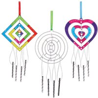 Spiral Suncatcher Windchime Kits (Pack of 3) Nature Craft Kits