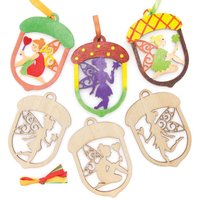 Autumn Fairy Wooden Decorations Pack Of 10 Decoration Craft Kits 5 Ribbon Colours Red Orange Green Brown Light Green Autumn Fairy Wooden Decorations Pack Of 10 Decoration Craft Kits 5 Ribbon Colours Red Orange Green Brown Light Green