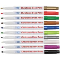 Click to view product details and reviews for Christmas Multi Purpose Deco Pens Pack Of 10 Water Based Medium Fibre Tipped 10 Assorted Colours. Click to view product details and reviews for Christmas Multi Purpose Deco Pens Pack Of 10 Water Based Medium Fibre Tipped 10 Assorted Colours.