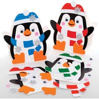 Penguin Mix & Match Greeting Card Kits (Pack of 6) Christmas Crafts