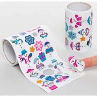 Snowman Sticker Rolls Value Pack (Pack of 800) Christmas Craft Supplies