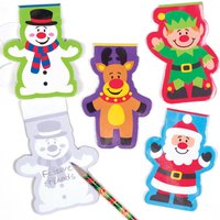 Festive Friends Notepads Pack Of 8 Christmas Toys 4 Assorted Colours Red Green Blue Purple Festive Friends Notepads Pack Of 8 Christmas Toys 4 Assorted Colours Red Green Blue Purple
