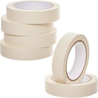 Masking Tape (Pack of 6) Multi-Surface, Easy Tear, Roll Size 24mm x 30m