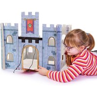 Build Your Own Giant Colour-in Play Castle (Each) 44cm, Cardboard, Easily Slots Together, Crafts For Kids