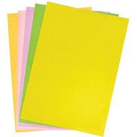 A3 Sugar Paper 65gsm (Pack of 40) 5 Assorted Colours - Yellow, Pink, Purple, Green & Orange