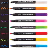 Chalk Markers (Pack of 8) 8 assorted colours - White, Green, Blue, Purple, Yellow, Orange, Red & Pink
