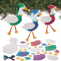 Christmas Goose Decoration Kits (Pack of 8)