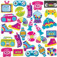 Retro Foam Stickers (Pack of 120)