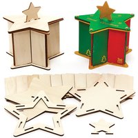 Star Wooden Box Kits (Pack of 3) Decoration Craft Kits