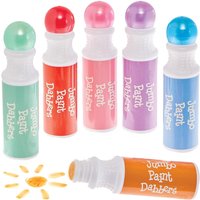 Pearlised Jumbo Paint Markers (Pack of 6) Art Supplies, Art Materials 6 assorted pearlised colours - Red, Orange, Green, Blue, Pink & Purple