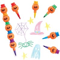 Pumpkin Pop A Crayons Pack Of 6 Halloween Craft Supplies 6 Assorted Colours Blue Green Purple Orange Yellow Red Pumpkin Pop A Crayons Pack Of 6 Halloween Craft Supplies 6 Assorted Colours Blue Green Purple Orange Yellow Red