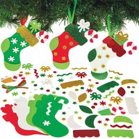 Christmas Stocking Mix & Match Decoration Kits (Pack of 8)