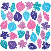 Winter Leaf Foam Stickers (Pack of 144)