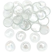 Glass Painting Stones (Pack of 40) Natural Craft Supplies, Personalise & Decorate, Size Approx. 28mm