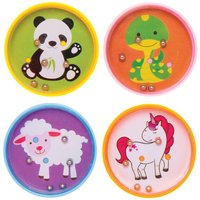 Mini Ball Puzzle Games (Pack of 8) Creative Play Toys 4 assorted colours - Blue, Orange, Yellow & Pink