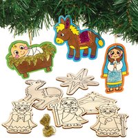 Click to view product details and reviews for Nativity Colour In Wooden Decorations Pack Of 12 Christmas Crafts. Click to view product details and reviews for Nativity Colour In Wooden Decorations Pack Of 12 Christmas Crafts.
