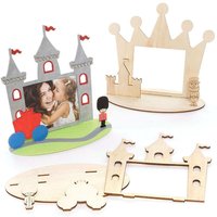 Value Wooden Photo Frame Kits (Pack of 4) 2 Royal Designs, Wooden Crafts For Kids