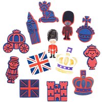 Royal Stampers (Pack of 10) Art Supplies, Art Materials 2 foam colours - Red & Blue