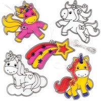 Unicorn Suncatchers (Pack of 8) Decoration Craft Kits