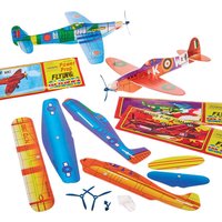 Flying Gliders (Pack of 12) Pocket Money Toys, Assorted Designs, Approx 20cm