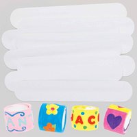 Snap-on Bracelet Blanks (Pack of 8) 23cm Long, Make Your Own Jewellery, Foam Covered Metal Strip