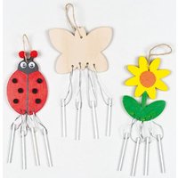 Wildlife Wooden Windchimes (Pack of 4) Nature Craft Kits