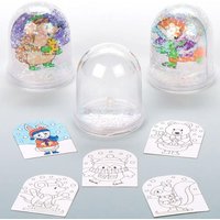 Winter Woodland Colour-in Snow Globes (Box of 4) Christmas Crafts
