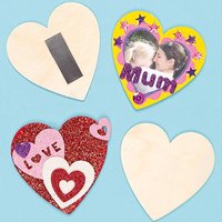 Wooden Heart Magnets Pack Of 10 Art Craft Kits Wooden Heart Magnets Pack Of 10 Art Craft Kits