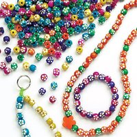 Wooden Painted Flower Beads Pack Of 200 Craft Embellishments 6 Assorted Colours Wooden Painted Flower Beads Pack Of 200 Craft Embellishments 6 Assorted Colours