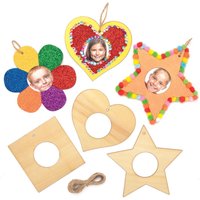 Wooden Photo Frame Blanks (Pack of 10) Decoration Craft Kits