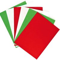 Filzbögen in Weihnachtsfarben (pro Set 10) Bastelbedarf zu Weihnachten