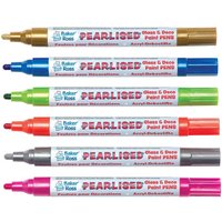 Perlmuttfarbene Deko- und Glasmalstifte Farbpackung A (Set A) Farben