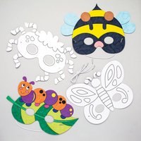 Insekten-Masken zum Ausmalen (pro Set 8) Bastelsets