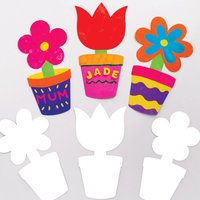 Blumentopf Papprohlinge (pro Set 30) Bastelblanks & Basen