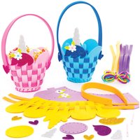 Korbflechten-Bastelsets Einhorn (pro Set 4) Flecht und Weben Bastelsets – günstig kaufen