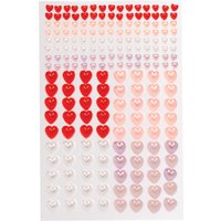 Selbstklebende Perlen Herz (pro Set 200) Bastelbedarf Verzierung & Dekorationen
