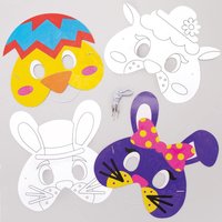 Masken zum Ausmalen Ostern (pro Set 8) Bastelaktivitäten zu Ostern