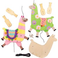 Bastelsets Holzfiguren Lama (pro Set 4) Basteln mit Holz