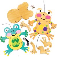 Bastelsets Holzfiguren Frosch (pro Set 4) Basteln mit Holz