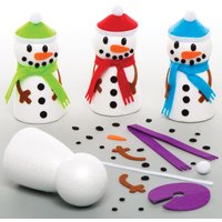 Bastelset Schneemann (pro Set 4) Bastelaktivitäten zu Weihnachten