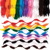 Große Packung bunte Pfeifenreiniger (pro Set 100) Bastelmaterial – günstig kaufen