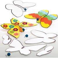 Gleiter Schmetterling zum Ausmalen (pro Set 10) Mitgebsel