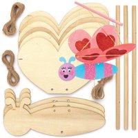 Bastelsets Holzfiguren Schmetterling (pro Set 3) Basteln mit Holz