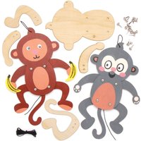 Holzpuppen-Bastelsets Frecher Affe (pro Set 4) Basteln mit Holz