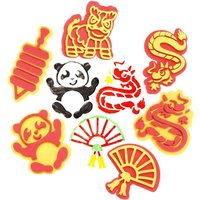 Chinesische Neujahrsschaumstempel (pro Set 10) Chinesisches Neujahr