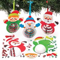 Bastelset für Deko-Anhänger Weihnachtsfiguren (pro Set 3) Bastelaktivitäten zu Weihnachten