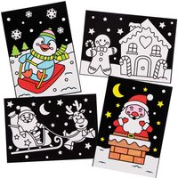 Suncatcher-Bilder zum Ausmalen Weihnachten (pro Set 10) Bastelaktivitäten zu Weihnachten