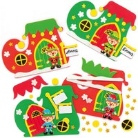 Bastelsets Weihnachtstüren und Elf (pro Set 4) Bastelaktivitäten zu Weihnachten